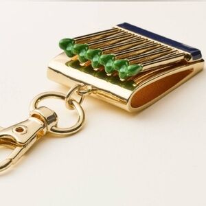 Kate Spade ♠️ Match Perfect Gold and Green Bag Charm